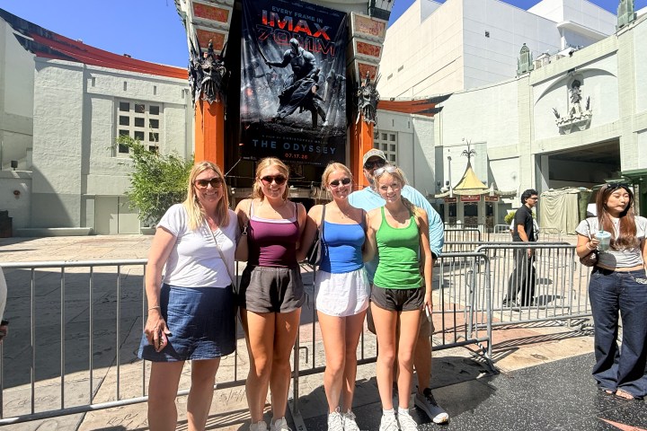 Guests at the TCL Chinese Theatre on the Hollywood Walk of Fame