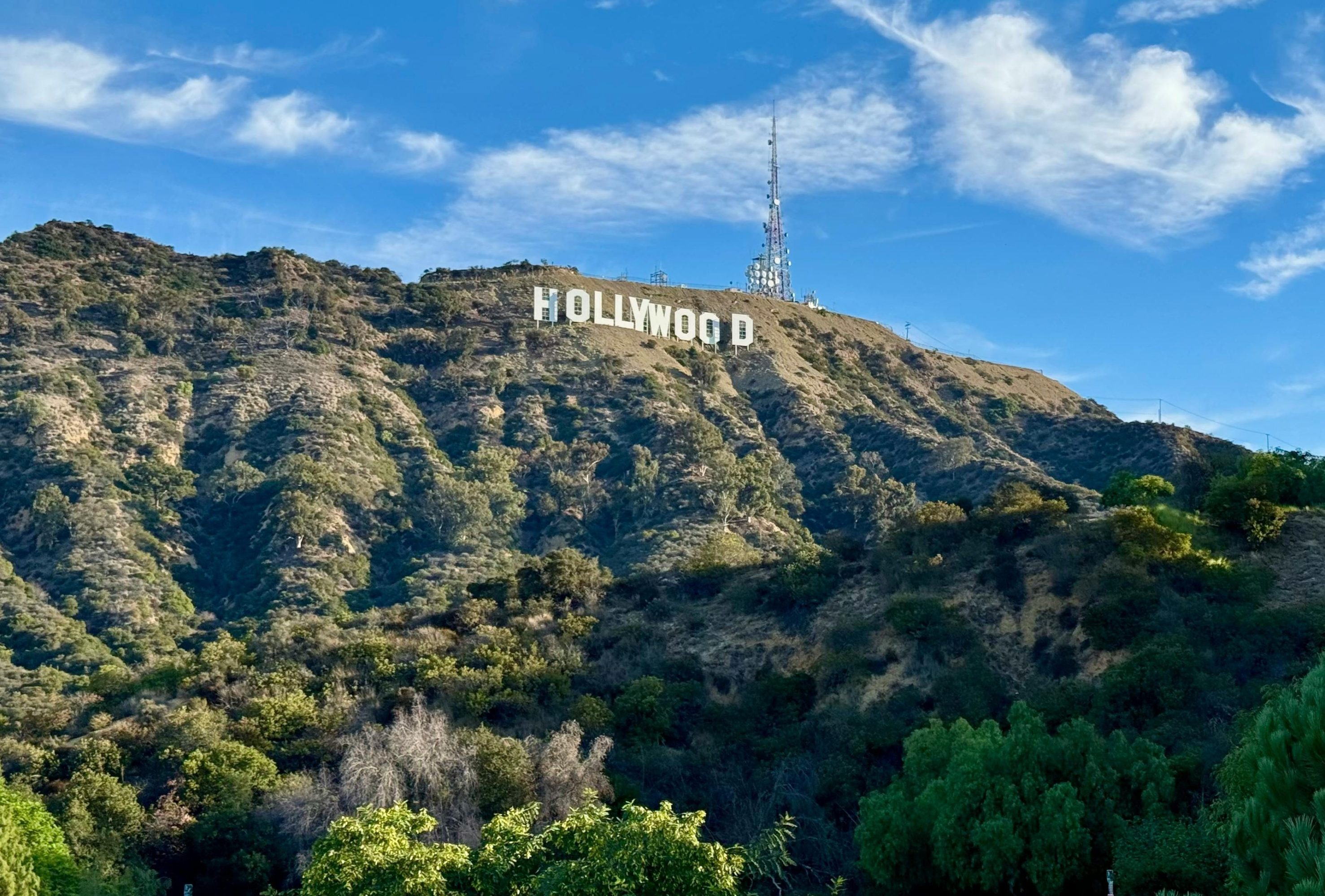 Hollywood Sign view on Guideline Tours' Los Angeles tour package